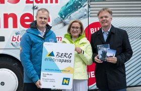 v.l.n.r.: Markus Redl - Geschäftsführer ecoplus Alpin, Landeshauptfrau Johanna Mikl-Leitner, Michael Duscher – Geschäftsführer Niederösterreich Werbung, © Attila Molnár v.l.n.r.: Markus Redl - Geschäftsführer ecoplus Alpin, Landeshauptfrau Johanna Mikl-Leitner, Michael Duscher – Geschäftsführer Niederösterreich Werbung, © Attila Molnár