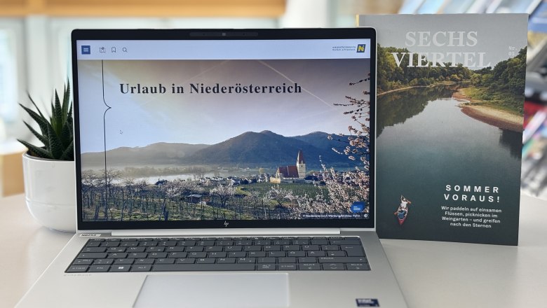 Neue Webseite und Sechs Viertel Magazin, &copy; Nieder&ouml;sterreich Werbung/Lisa Lechner